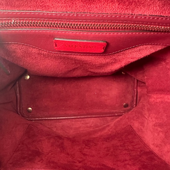 Valentino Bold Red Leather Backpack - Picture 6 of 8